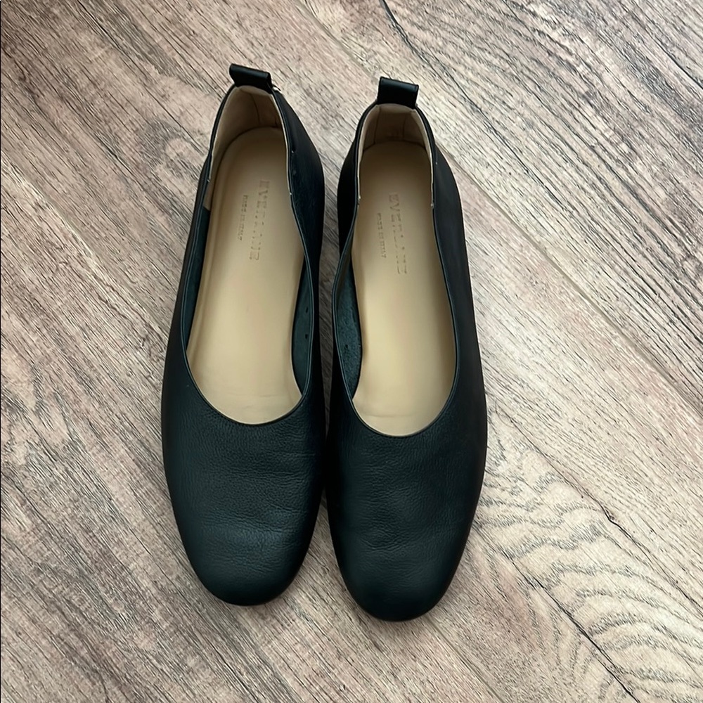 Everlane Black Leather Women's Flats- 9